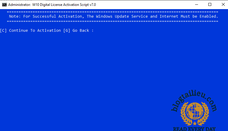 Cách Active Windows 10 script