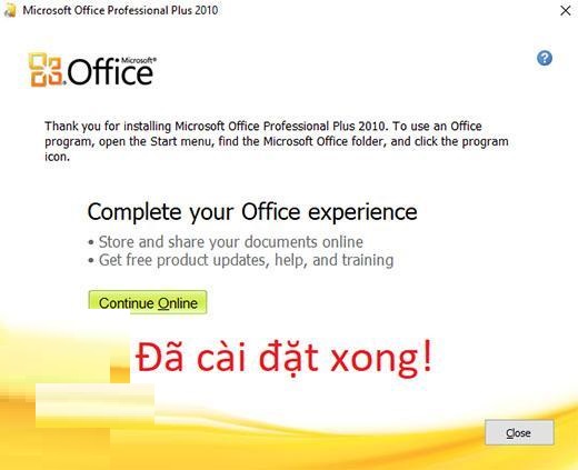Download Office 2010 Full key – Hướng dẫn cài đặt vĩnh viễn