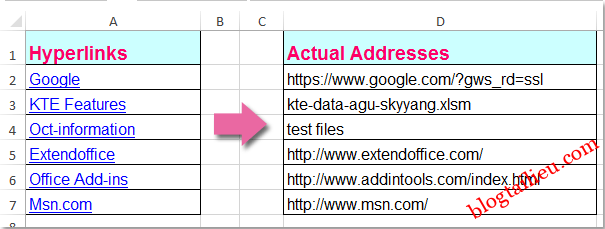 Hướng dẫn cách lấy đường link trong file Excel 2021